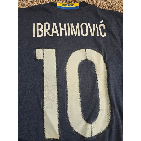Adidas Sweden Ibrahimovic #10 Jersey S ClimaCool 2015 Soccer Football Shirt - Picture 7 of 11